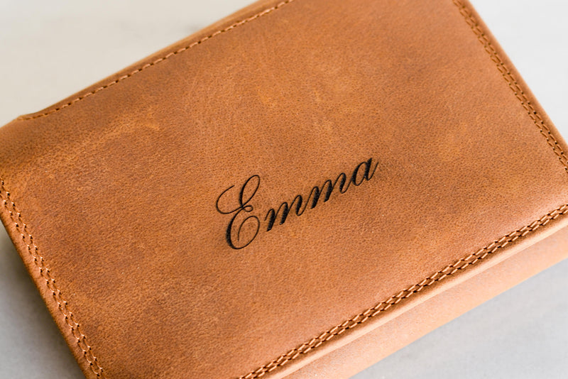 The Palm Beach Personalized Leather Wallet