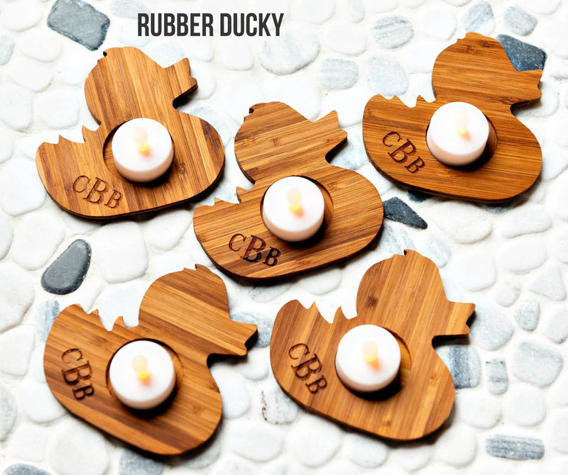 Personalized Engraved Tea Light Holders by Left Coast Original