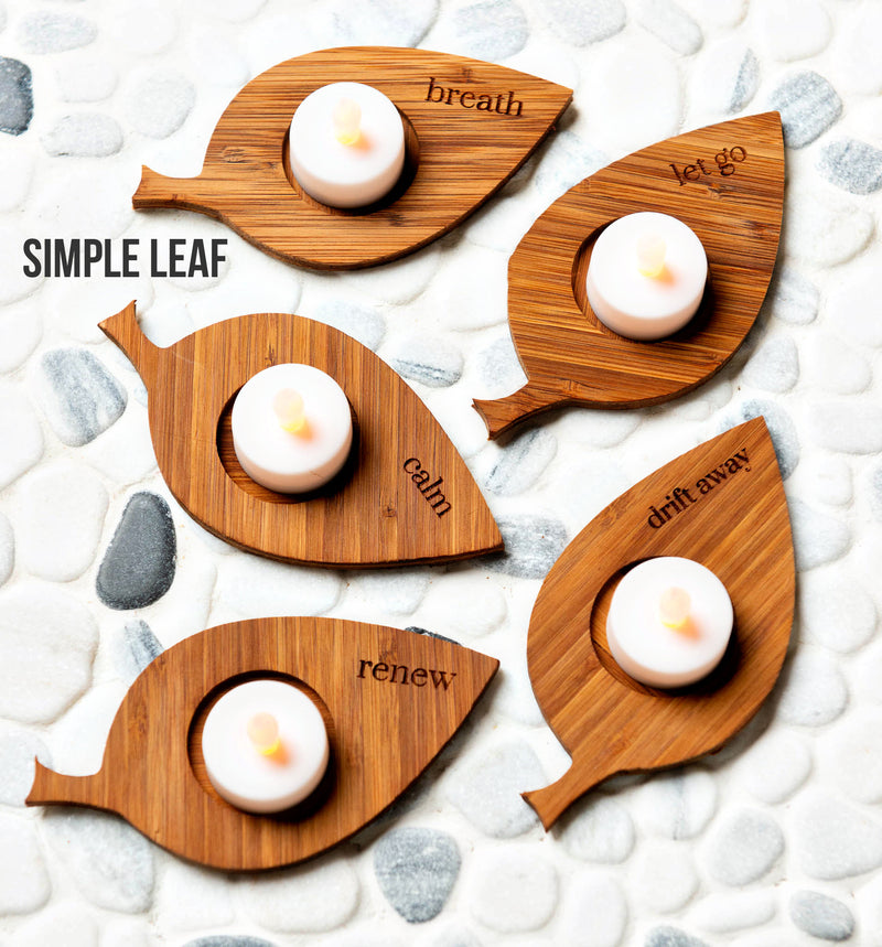 Personalized Engraved Tea Light Holders by Left Coast Original
