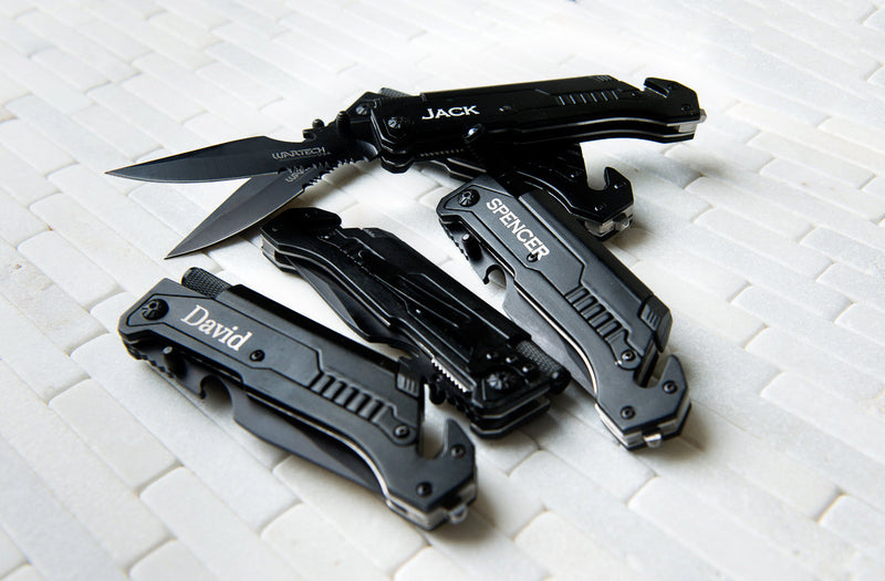 Personalized, Engraved 5 in 1 Knife & MultiTool by Left Coast Original