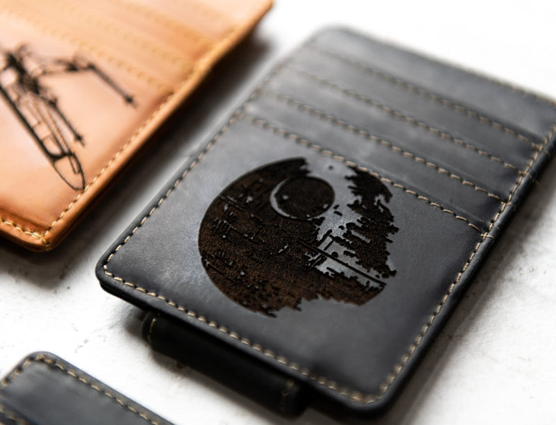 Star Wars Inspired Personalized Leather Magnetic Money Clip