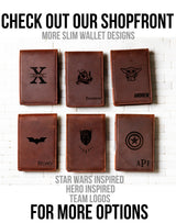 The Islamorada Star Wars Inspired Slim Personalized Leather Wallet