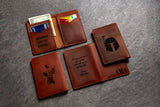 The St Pete Star Wars Inspired Slim Bifold Distressed Leather Wallet