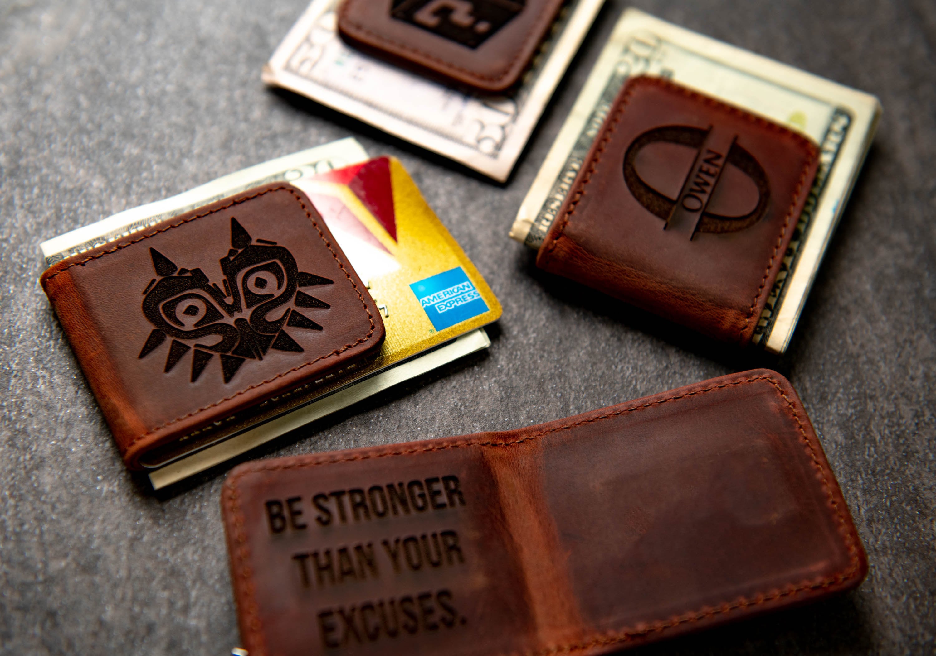 The Palm Beach Gamer Inspired Leather Magnetic Money Cash Clip