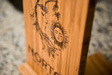 Personalized Cutting Board Wedding Sun Moon Anniversary Family Name Engraved Monogram Initials Chef