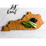 50 States Hometown Engraved State-Shaped Cutting Boards