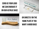 Acrylic Desk Name Plate - Personalized Custom Print
