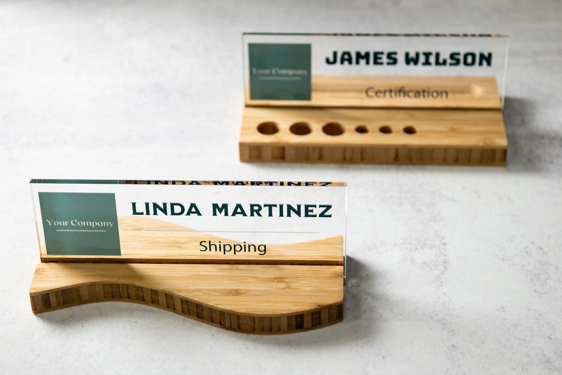 Acrylic Desk Name Plate - Personalized Custom Print – Left Coast