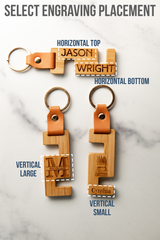 Personalized Wood Phone Stand Keychain